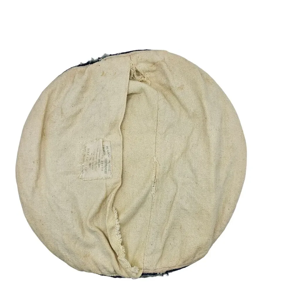 Vintage Crewel Embroidered Pillow Cover Round 12